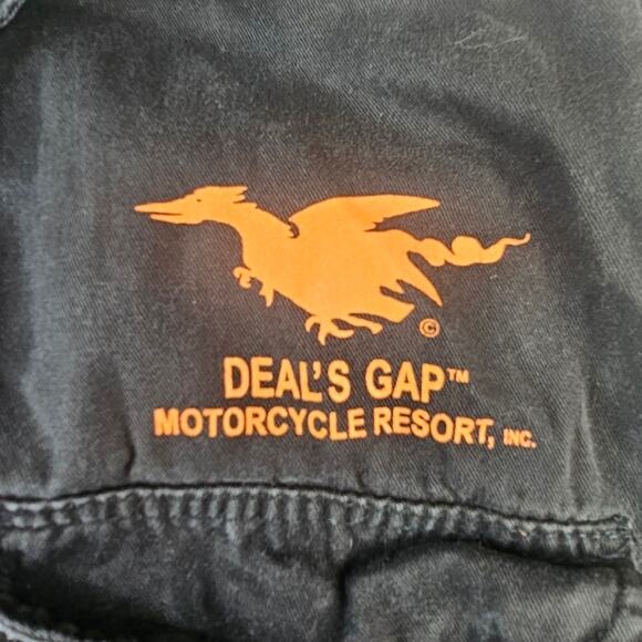 Deal’s Gap Black Denim Vest XL Men’s Milwaukee Performance  motorcycle Resort - Picture 3 of 9